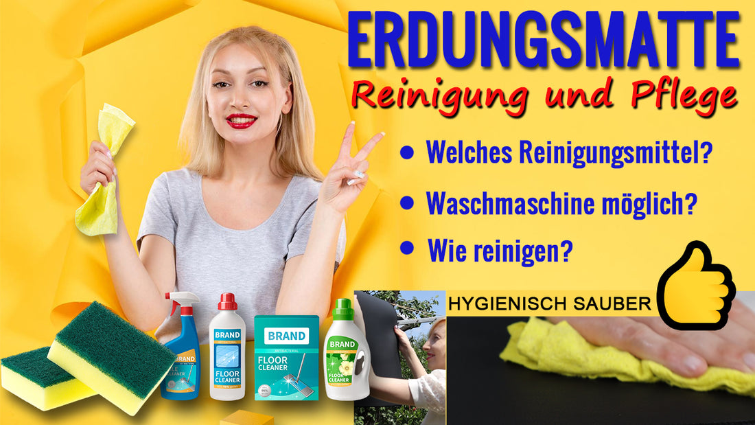 Wie man eine Erdungsmatte schonend reinigt um die Funktion zu erhalten