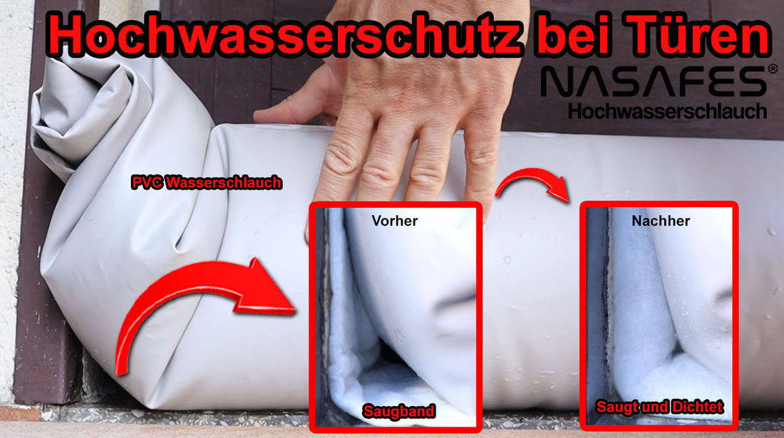 Hochwasserschutz bei Türen mit Nasafes