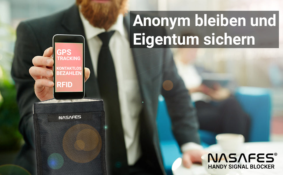 Mit dieser Handy Tasche können Sie anonym bleiben und Ihre Daten sichern. Der Handy Signal Blocker schirmt jegliche Signale ab. Es ist eine Anti Tracking Handyhülle der Extraklasse
