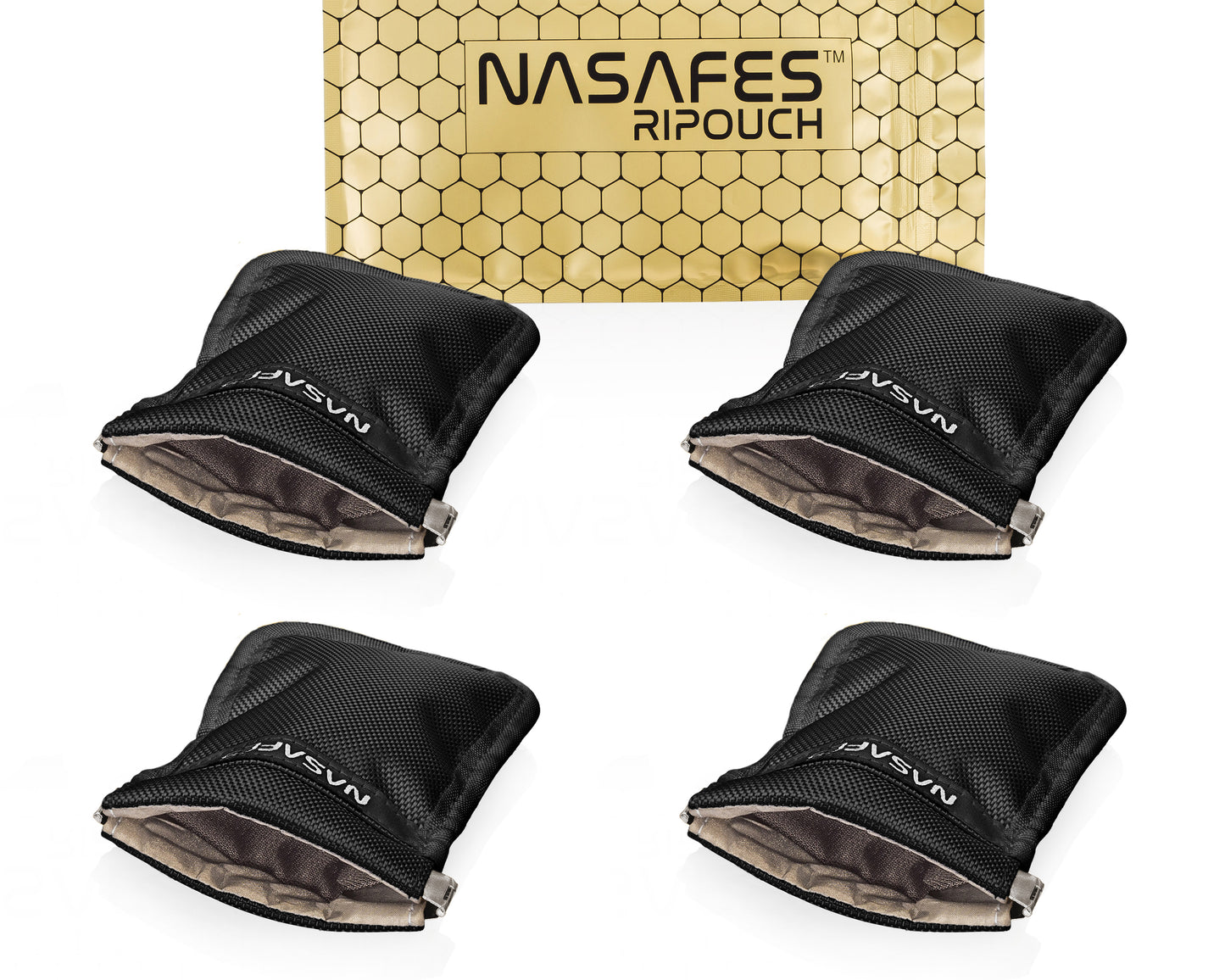 NASAFES® Keyless Abschirmtasche – 4er-Set