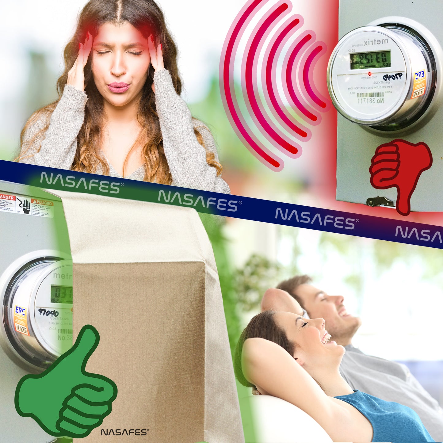 Abschirmgewebe Groß 108x92 cm Leitfähiges Gewebe, Faraday Gewebe